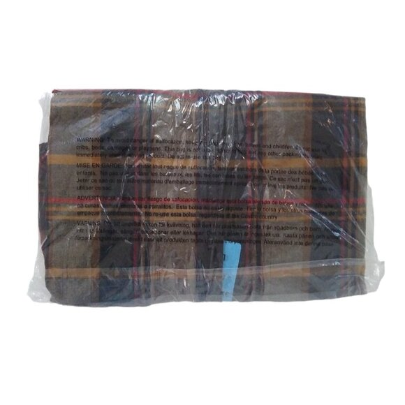 Orvis Mens Adams Plaid Brown Flannel Shirt Cotton Collar and Cuff Lining - Picture 7 of 9